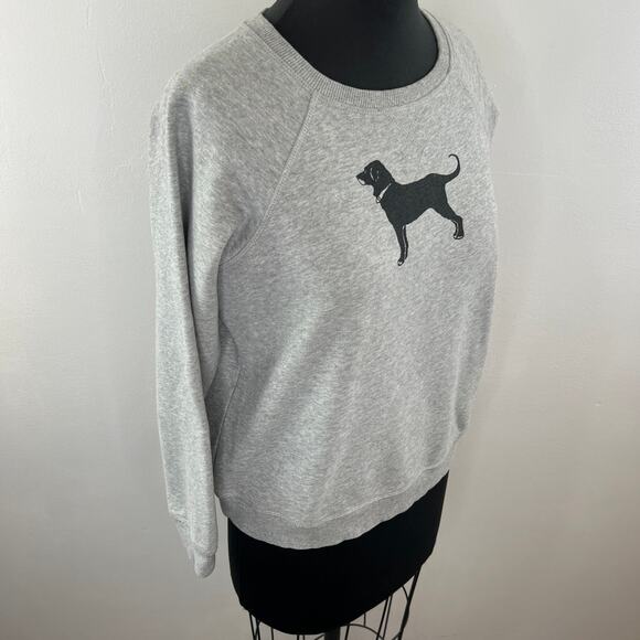 The Black Dog Ladies Classic Crewneck Sweatshirt Polo Gray Comfort Pullover XS - Picture 4 of 10